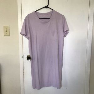 Lilac T-shirt Dress